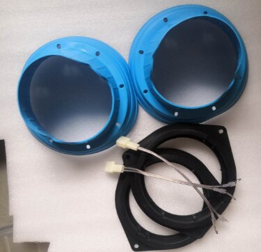 Adaptateur de tapis de haut-parleur stéréo pour porte avant et arrière, fiches de montage à fil, plaques de support, anneau d&#39;espacement 6.5 pouces pour toyota rav4 –: 09-18 6pcs