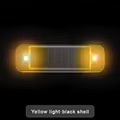 Mini led-autolampje op zonne-energie, waarschuwingslampje voor 's nachts, gesimuleerd alarm, draadloos antidiefstalwaarschuwingslampje, knipperend nep-alarmlampje: Geel