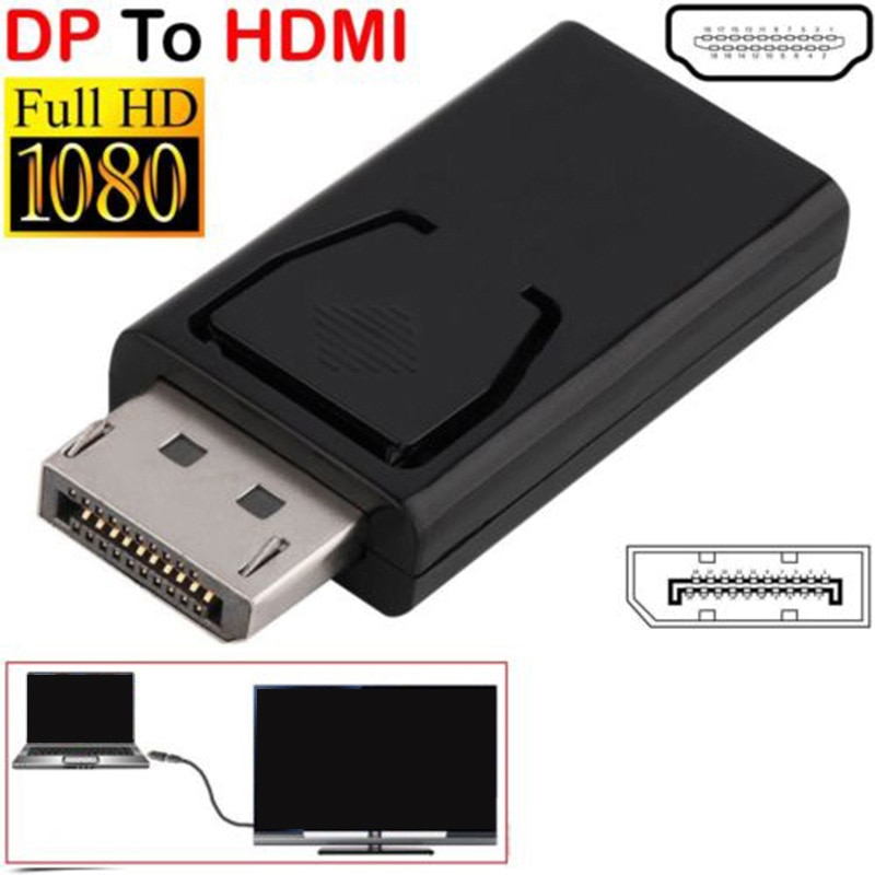 DP Male Naar HDMI Female Kabel Converter Display Port Male DP-Vrouw HDMI Adapter Converter Video Audio Voor PC TV Projector