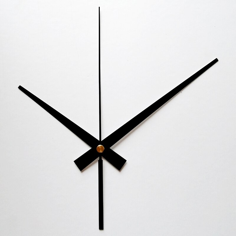 S As Klok Lange Handen 720 # Zwart (Gewoon Handen) metalen Aluminium Diy Hands Quartz Klok Accessoire Diy Klok Kits