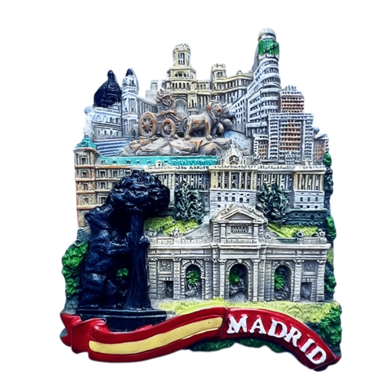 Europe Spain 3D Refrigerator Magnet Tourist Souvenirs Stickers,Home & Kitchen Decoration Fridge Magnet Message Sticker