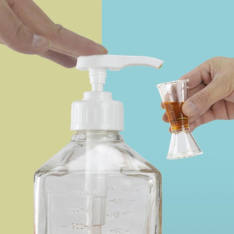 1 Pcs Druk Pomp Food Grade Materiaal Siroop Pomp Deksel Drank Rantsoen Extruder Smoothie Druk Pomp Voor Thuis Winkel gebruik Wit