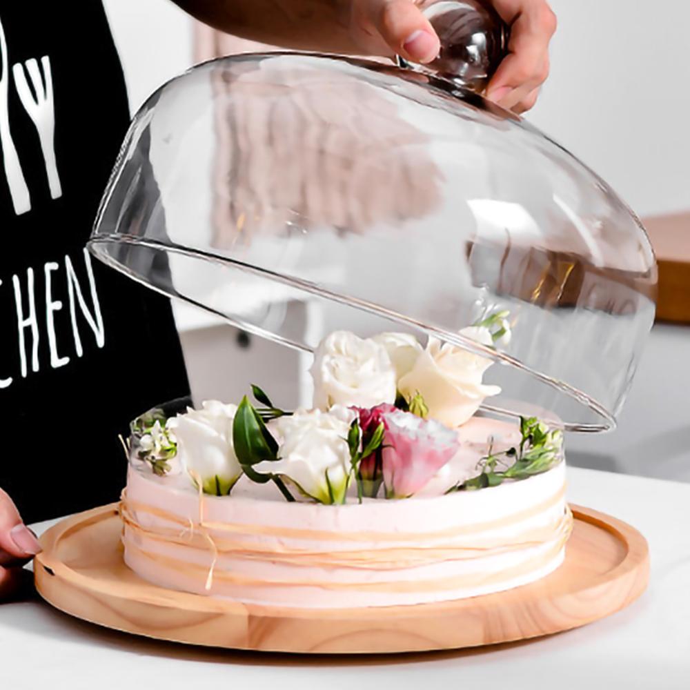 Round solid wood rounded walnut wood wooden fruit plate wooden saucer tea tray dessert dinner breakfast plate tableware set