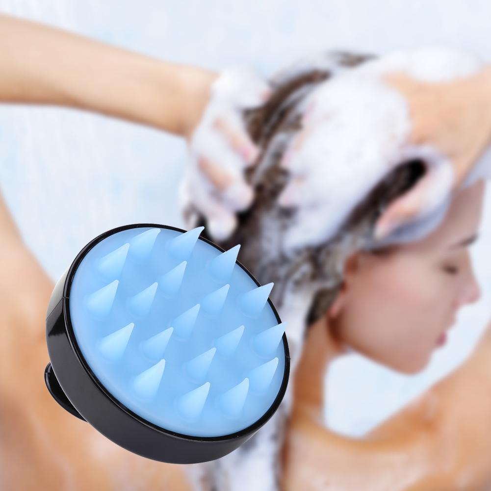Brosse de lavage des cheveux en Silicone, 1 pièce, peigne de Massage pour la tête et le corps