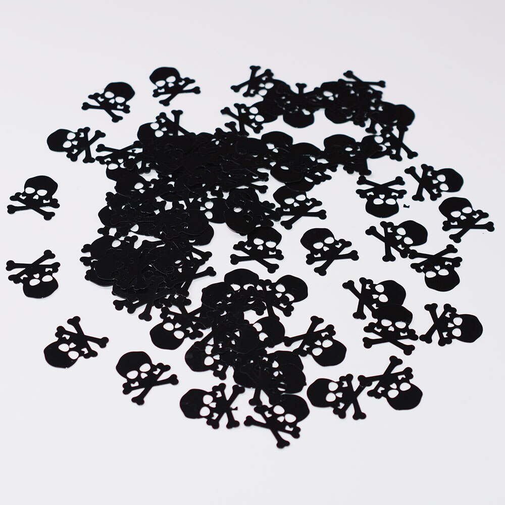 60g Skull and Crossbones Confetti Table Scatters Halloween Christmas Pirate Party Decorations