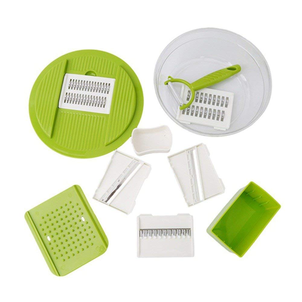 Mandoline Groente Slicer Dicer Fruit Cutter Slicer Met 4 Verwisselbare Roestvrijstalen Messen Aardappel Slicer Tool