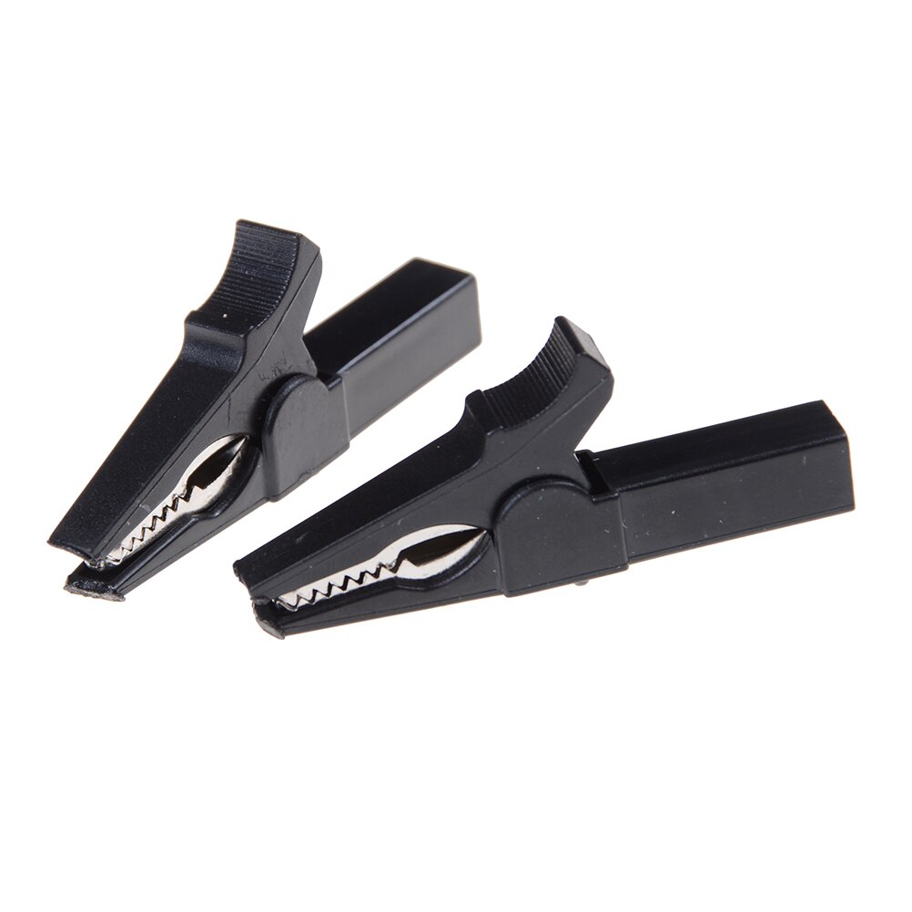 Pince Crocodile colorée en forme d'alligator, 2 pièces, 55mm, protection complète, pince Crocodile, lampe de câble pour connecteur banane: 1