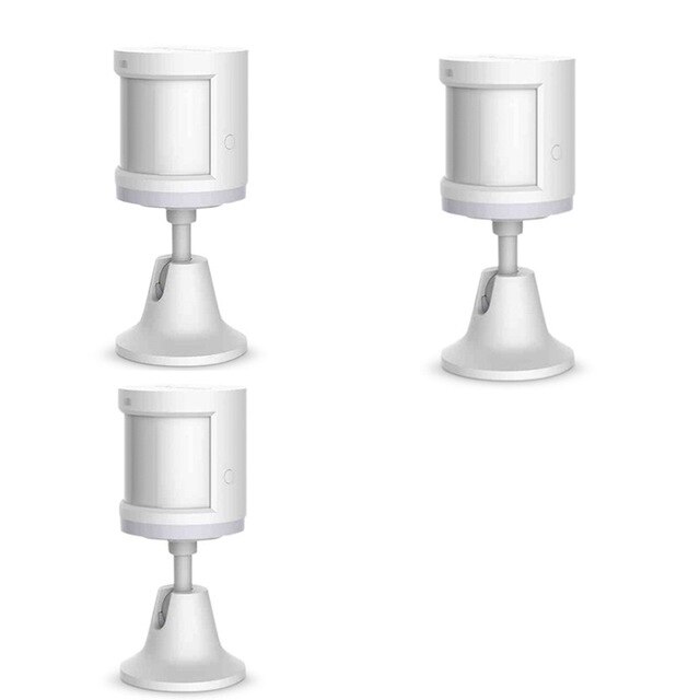 Aqara capteur de mouvement intelligent capteur de corps humain avec support ZigBee connexion sans fil fonctionne avec l'application Mi Home: 3pcs