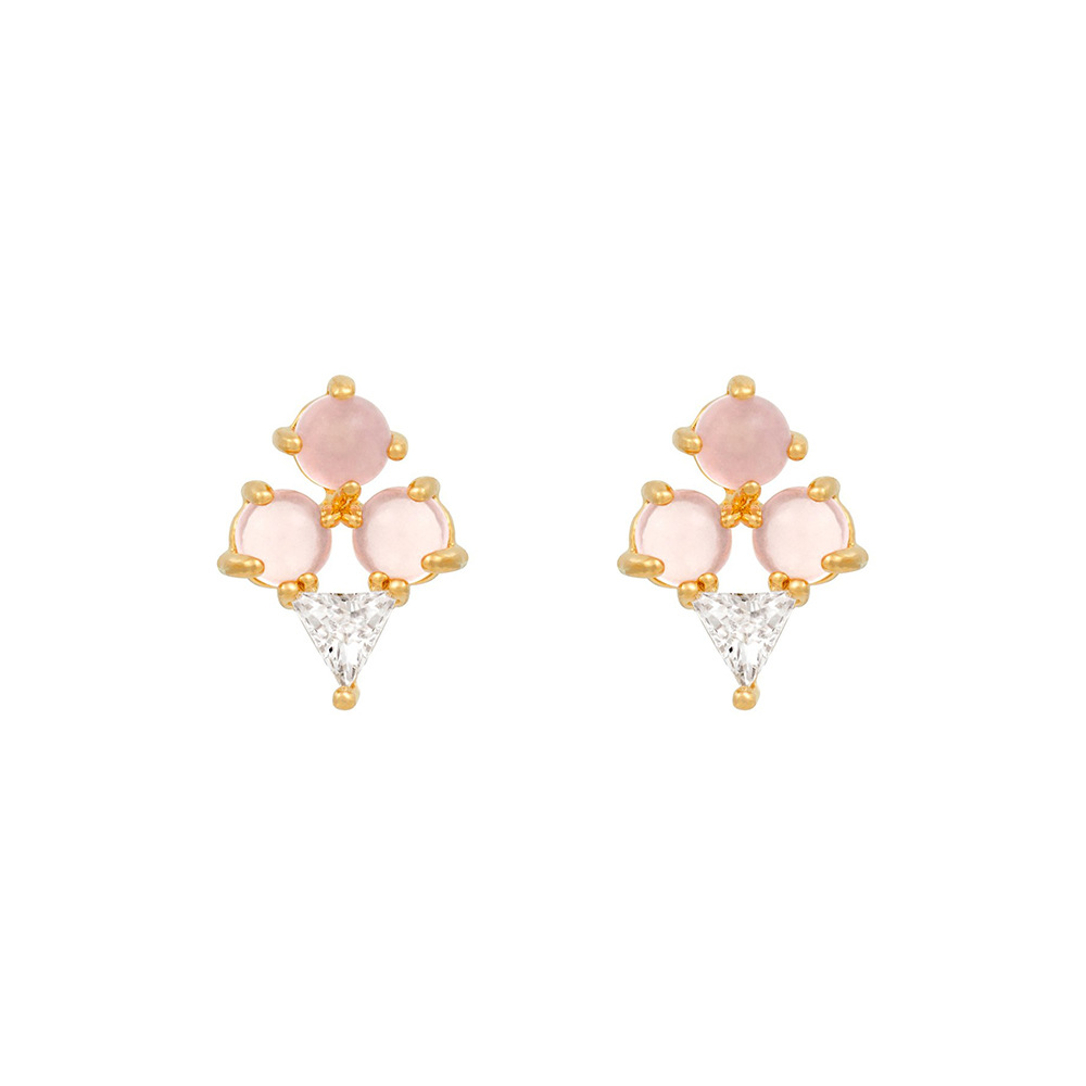 Boucles d'oreilles en plaqué or 18K, 1 paire, , doux, sucette, crème glacée, Helix, Cartilage, Piercing, bijoux, , été: 7