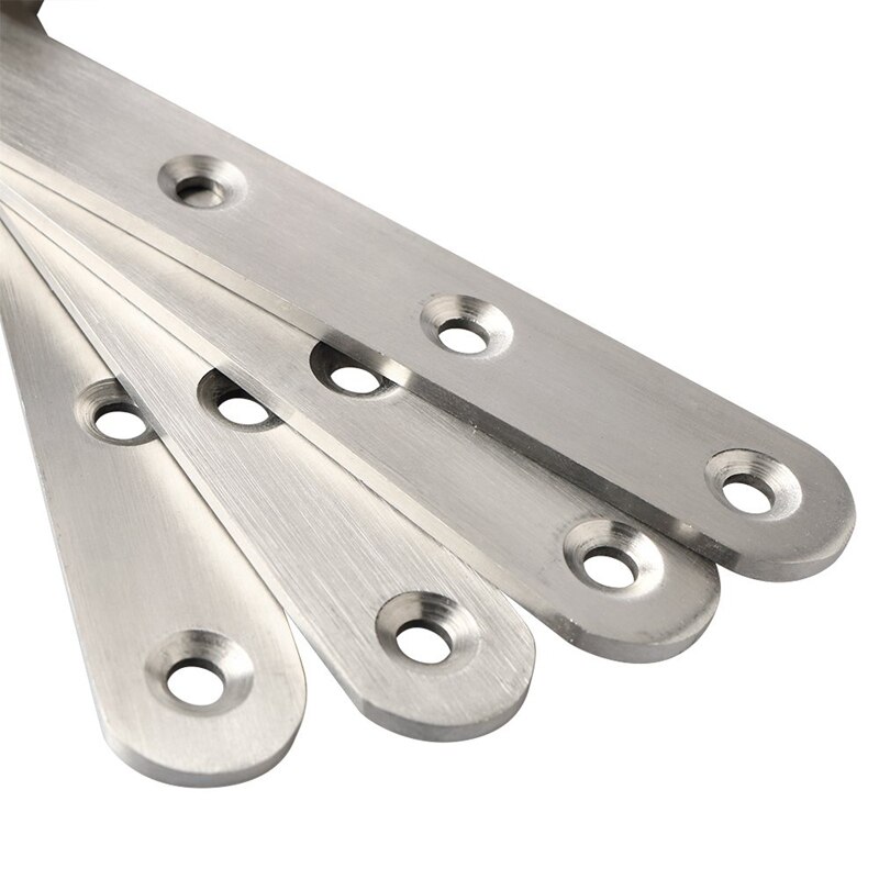 4Pcs Corner Brackets 3 X 5 Inch,Right Angle Bracket 304 Stainless Steel with Screws,L Shaped Brackets for Shelves Furni