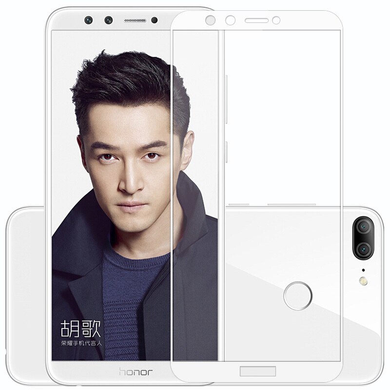 9h heltäckande skärm härdat för huawei honor 9 lite skyddsfilm för huawei honor 9 9 ljus skyddsfilm på hono 9 9 lite: Vit / För huawei honor 9