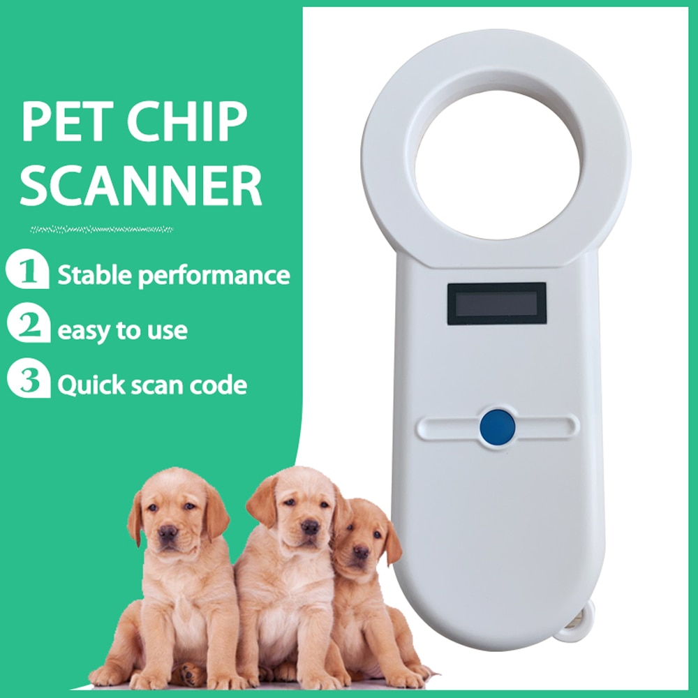 Følsom digital pet scanner iso 11784/5 animal pet id reader chip transponder usb håndholdt mikrochip scanner til hund kat hest