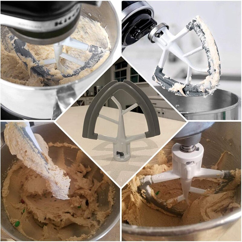 Vervanging Mixer Bijlagen, Rand Klopper Voor Keuken Tilt-Head Stand Mixer, 4.5-5 Quart Platte Beater Blade