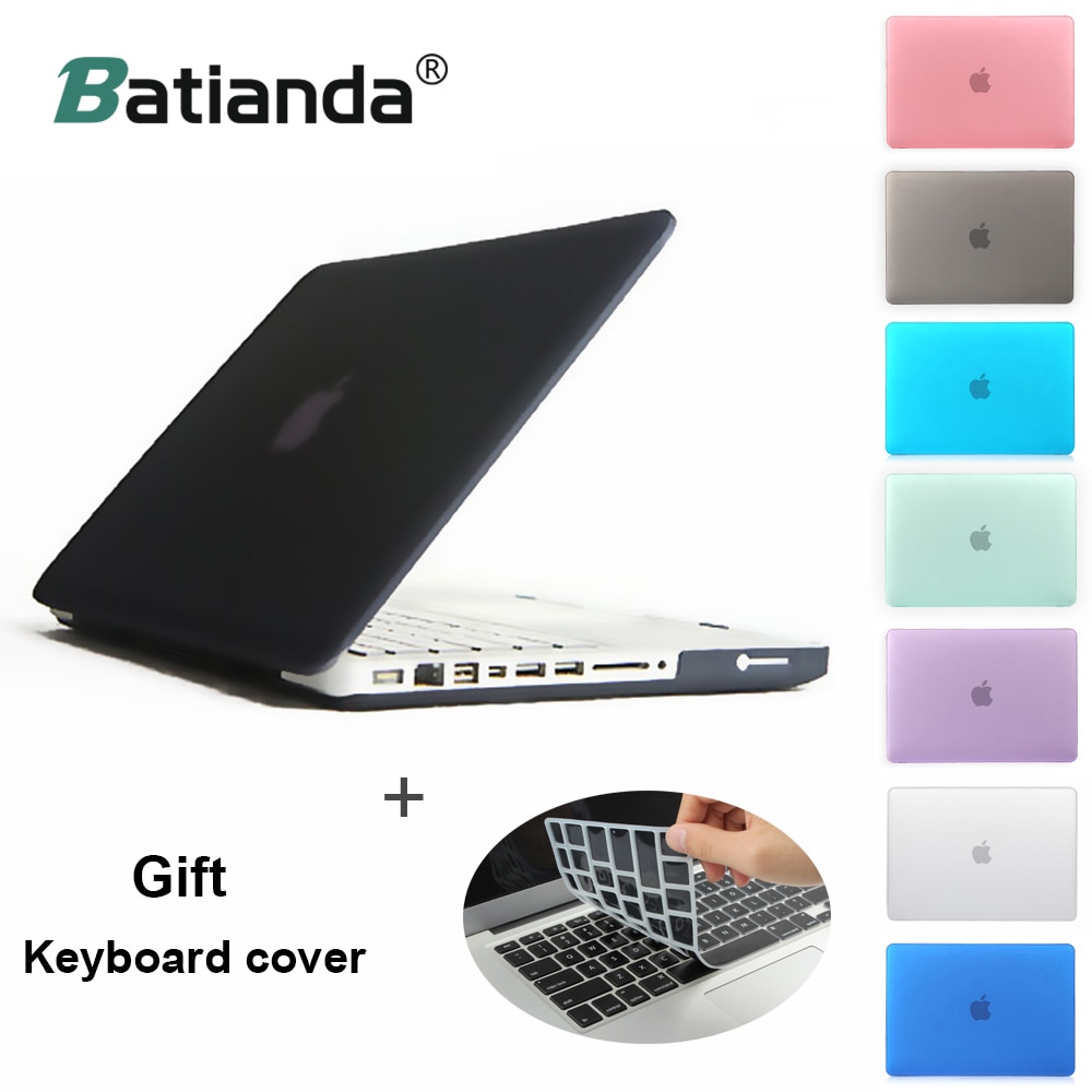 Case for Apple Laptop,Rubberized(Matte) Hard Cover For Mac Book White 13" MC 516 MC207 A1342 Free Keyboard Cover