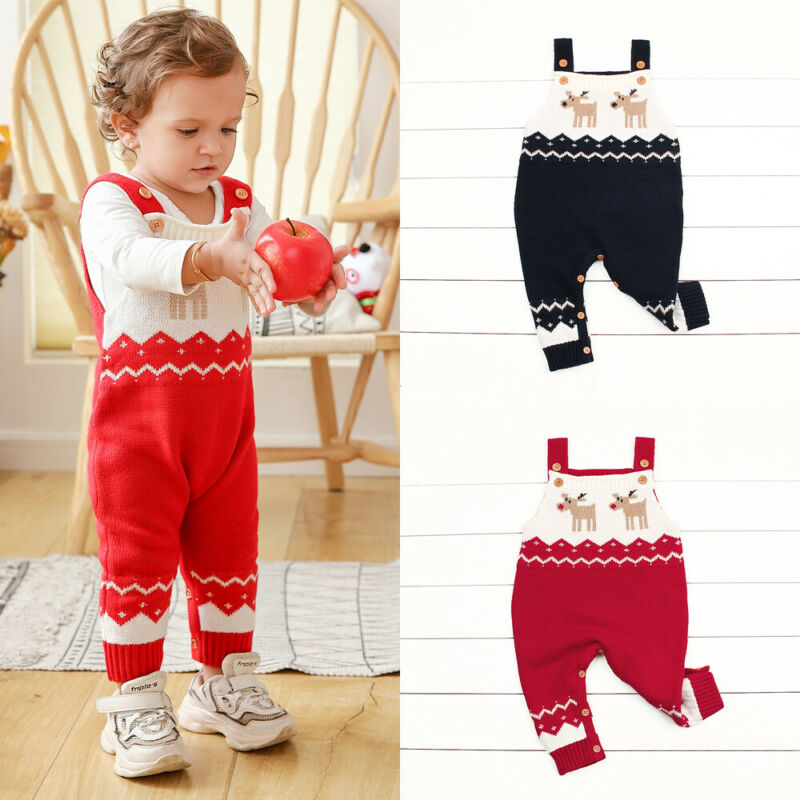 ah lavorato a maglia Spessa Vestiti Del bambino Del Capretto Della Ragazza e Del Ragazzo Del bambino di Natale corpo e Pagliaccetti Caldo Carino Maglione Pagliaccetto Appena nato Vestiti Del bambino Vestito tuta