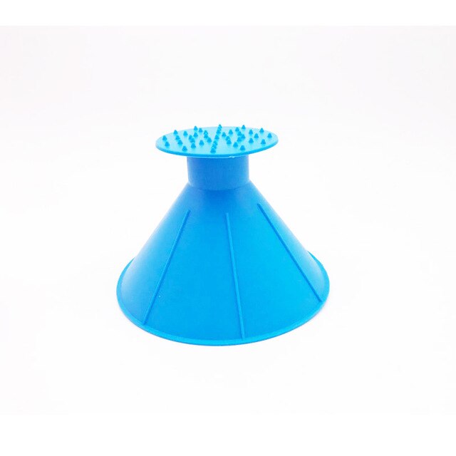 Car magic snow remover ice scraper window windshield oil funnel shovel window scraper cone deicing cone ice scraper: Blue / 2pcs