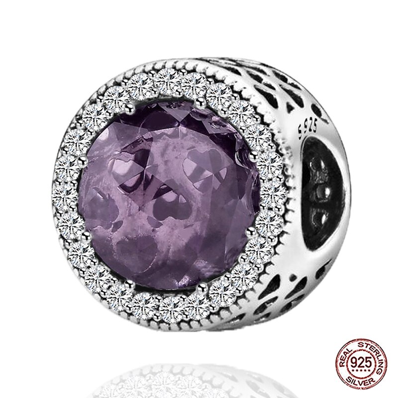 925 Sterling Silver Fit Charms Silver 925 Original Bracelets Zircon Beads For Women DIY Jewelry Making: PR0101