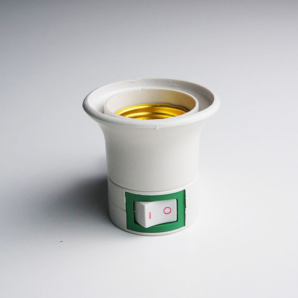 Stekker netstroom 220v naar  e27 lampen fitting adapter halogeen led spaarlamp met aan/uit schakelaar