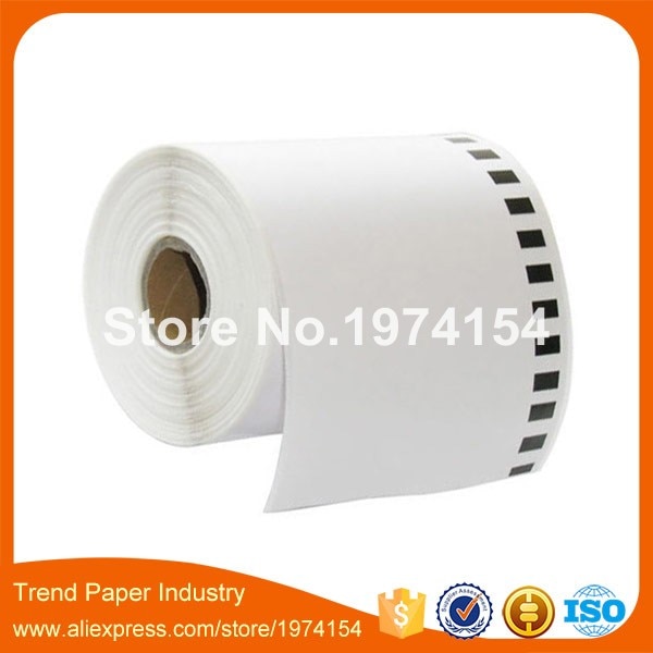 3 Refill Rolls Compatible DK-22243 Label 102mm*30.48M Continuous Compatible for Brother QL-1060 Label Printer White Paper DK2243