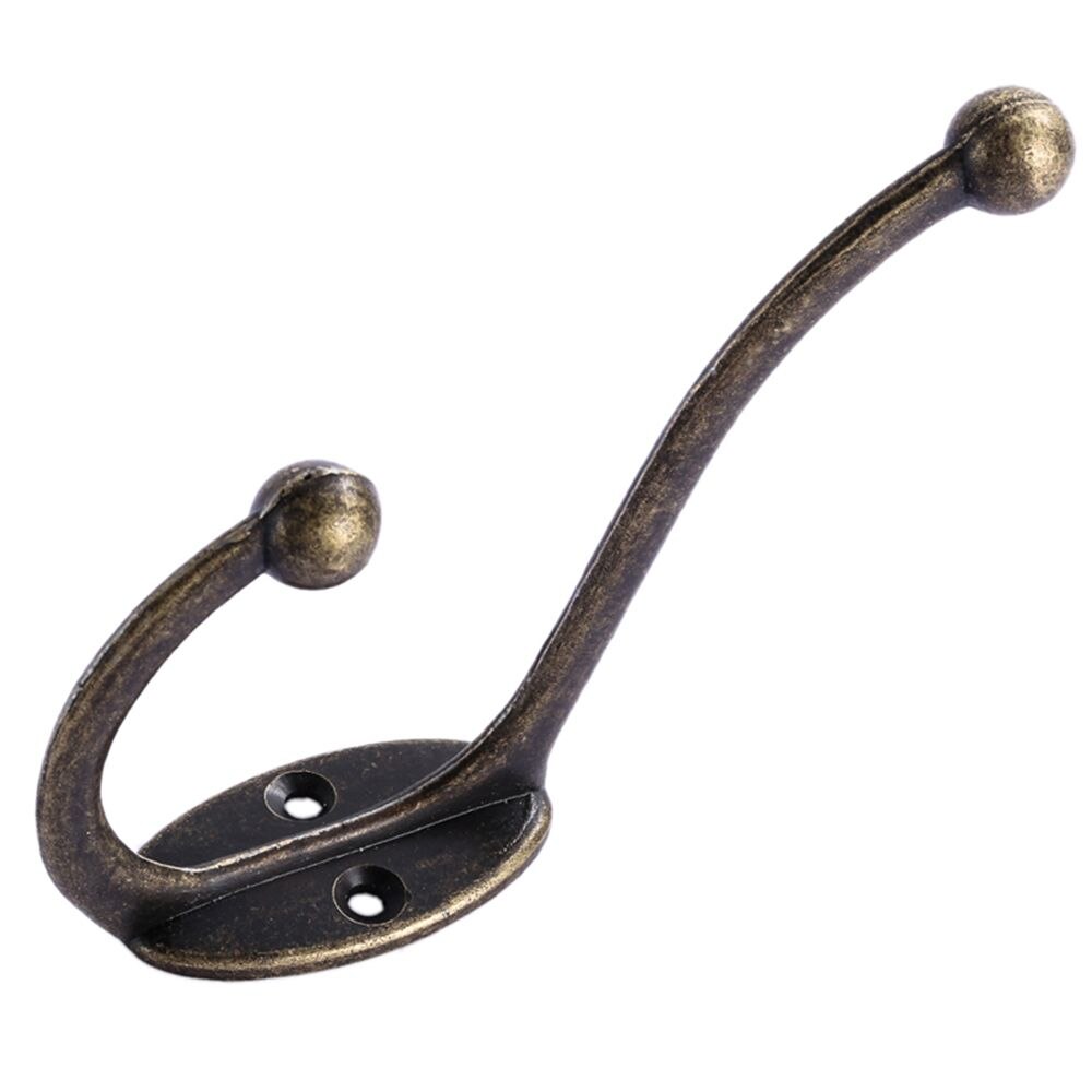 Jahrgang KleiderbüGel Haken Legierung Bronze- Tuch Mantel Tasche Hütte Hängen Haken Schlecht Küche Anitque Gestelle mit Schrauben Tür Halfter