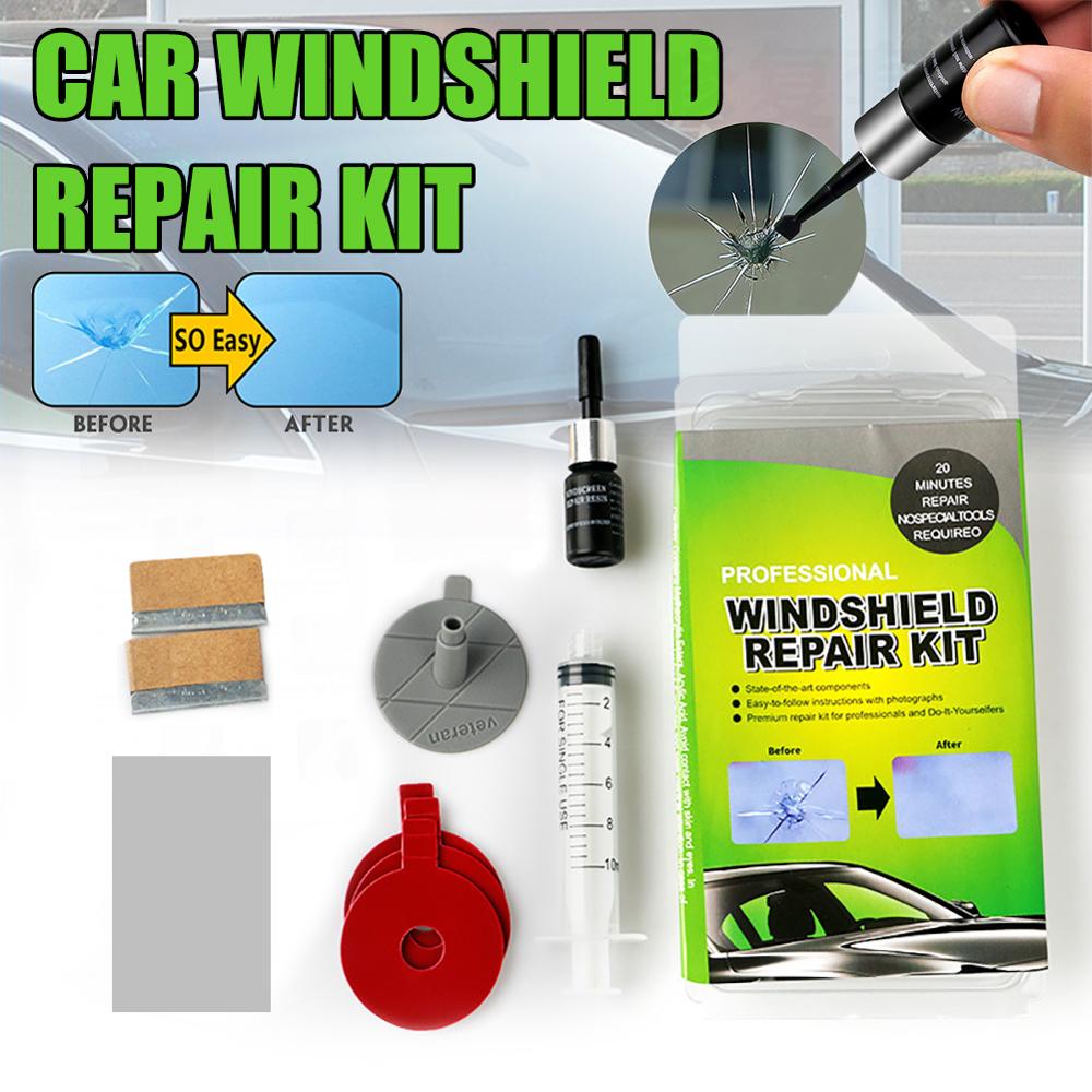 Forrude glas forrude auto reparationsværktøj skrab vindue auto bil crack forrude diy reparationssæt chip