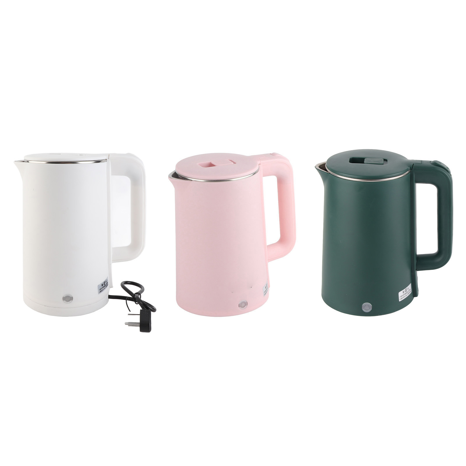 2.3L Waterkoker Roestvrij Staal Dubbellaags Anti Sclading Automatische Uitschakeling Elektrische Waterkoker Voor Thuis 220V