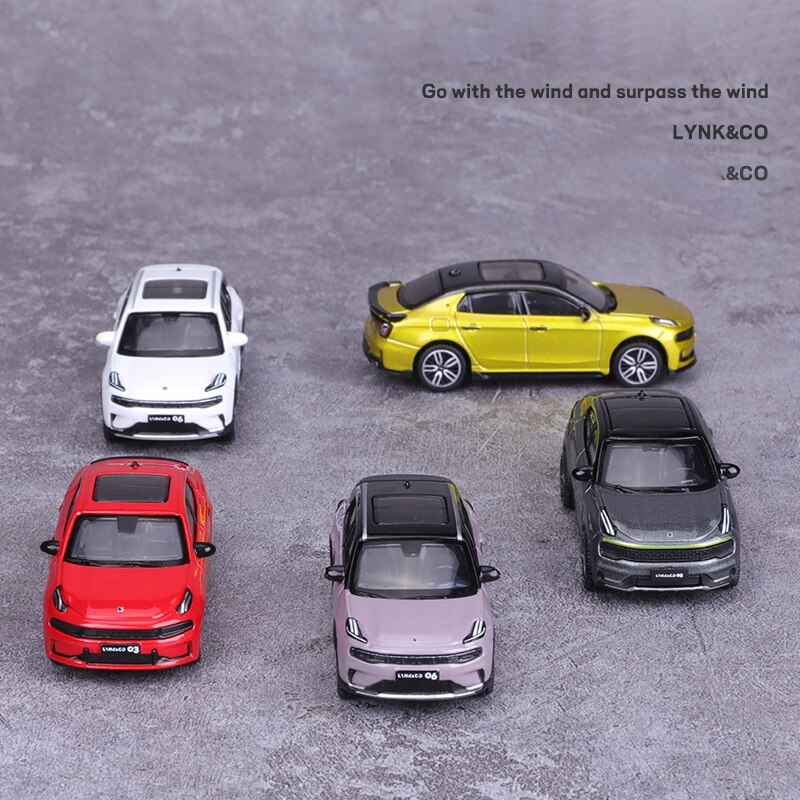 1:64 Lynk &amp; Co 01 02 Alloy Car Model Lynk &amp; Co 03 05 Diecast Toy Vehicle High Simitation Cars Toys For Children Kids Xmas