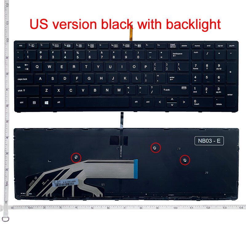 Englisch Neue Tastatur für HP für Zbook 15 G3 17 G3 uns Laptop tastatur hinterleuchtet mit rahmen: Lila