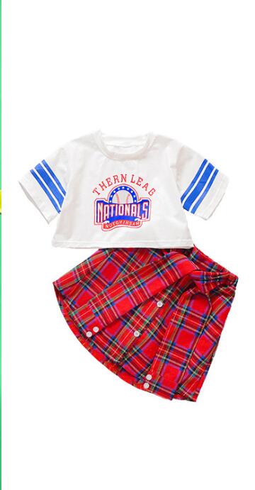 Sudadera de salón para niños falda de baile ropa de escenario trajes niñas animadoras Jazz moderno Hip Hop Ropa de baile traje: 120-130