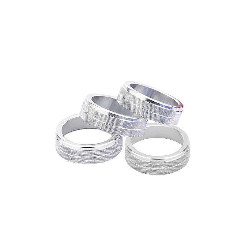 Bouton de commande de climatisation rotatif pour VOLVO S60 V60 XC60 S60 V40, couvercle de commutateur de contrôle de chaleur: Silver