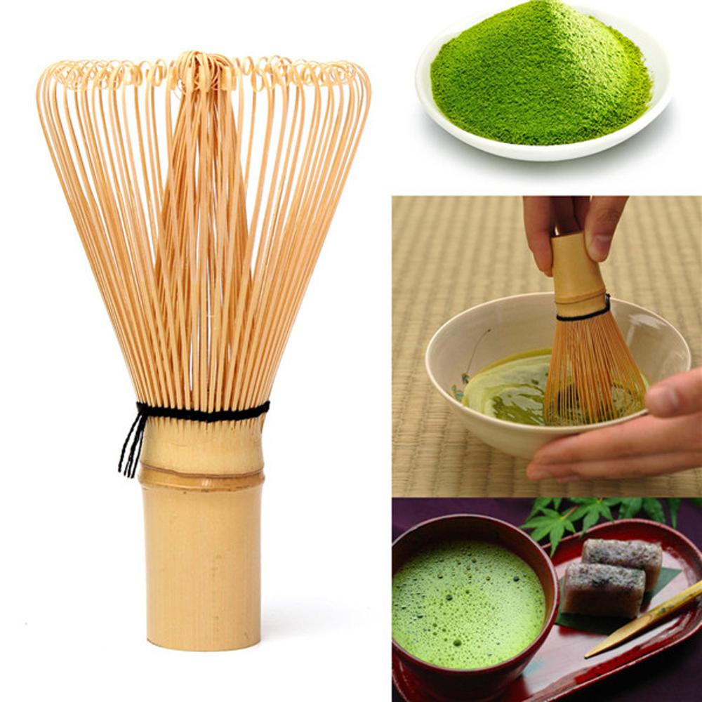 64 matcha grøn te pulver piskeris matcha bambus piskeris bambus chasen nyttige børste værktøj køkken tilbehør