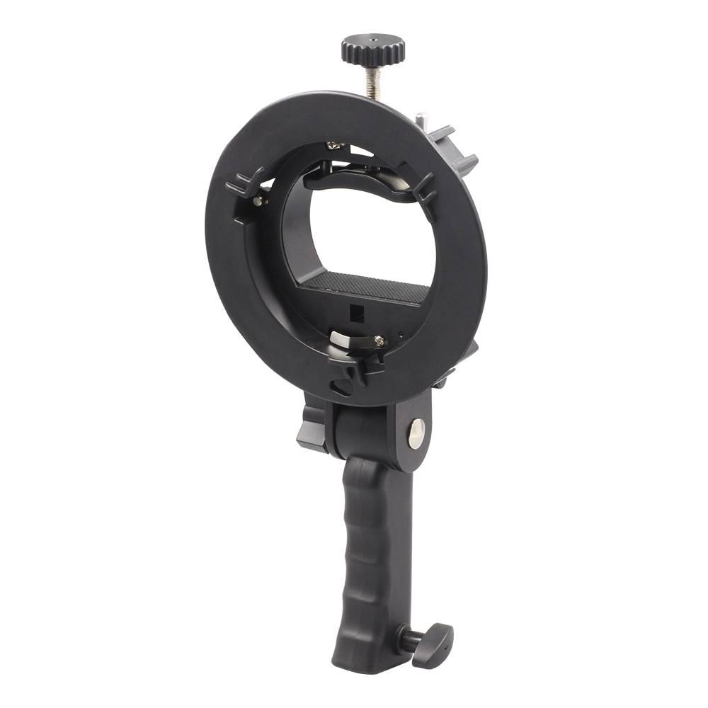 Handheld Grip S-Type Bracket Bowens S Mount Houder Voor Speedlite Flash Snoot Softbox Beauty Dish Honingraat Triopo Fotografie