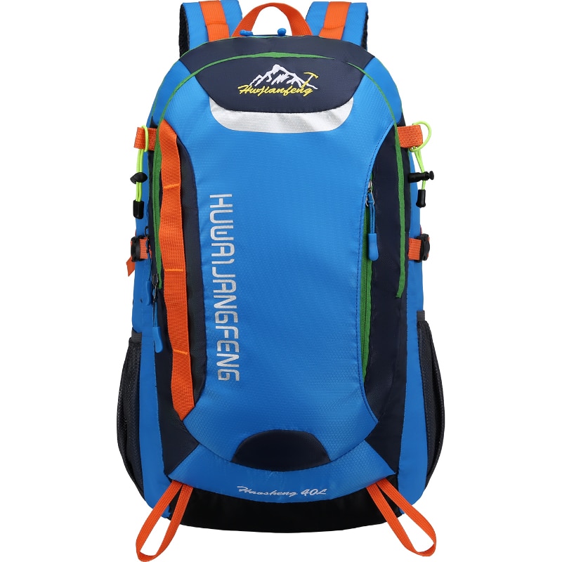Outdoor Sports Long Distance Cycling Backpack Mountaineering Shoulders Bag Camping Travelling Knapsack Climbing Hiking Rucksack: Blue bag only