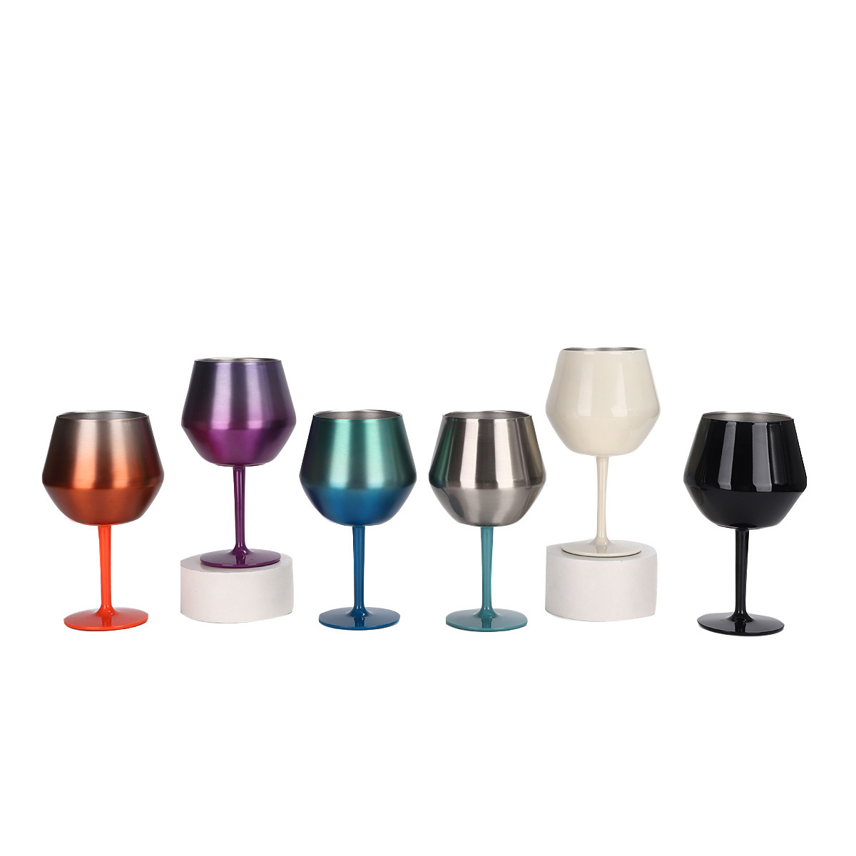 Nueva taza de doble uso de acero inoxidable 304 de 14oz, copa de vino y vaso de café con tallo desmontable, copa de bar con aislamiento al vacío