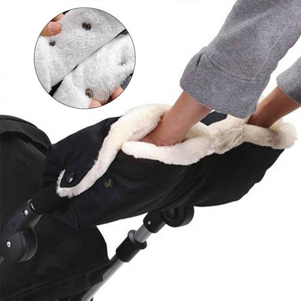 Winter Warme Wandelwagen Handschoenen Kinderwagen Hand Muff Waterdichte Kinderwagen Mitten Baby Buggy Clutch Winkelwagen Outdoor Dikke Fleece Handschoenen