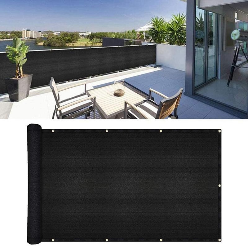Balcony Shade Net Balcony Privacy Screen Cover Weather-Resistant Fence Windscreen for Outdoor Backyard