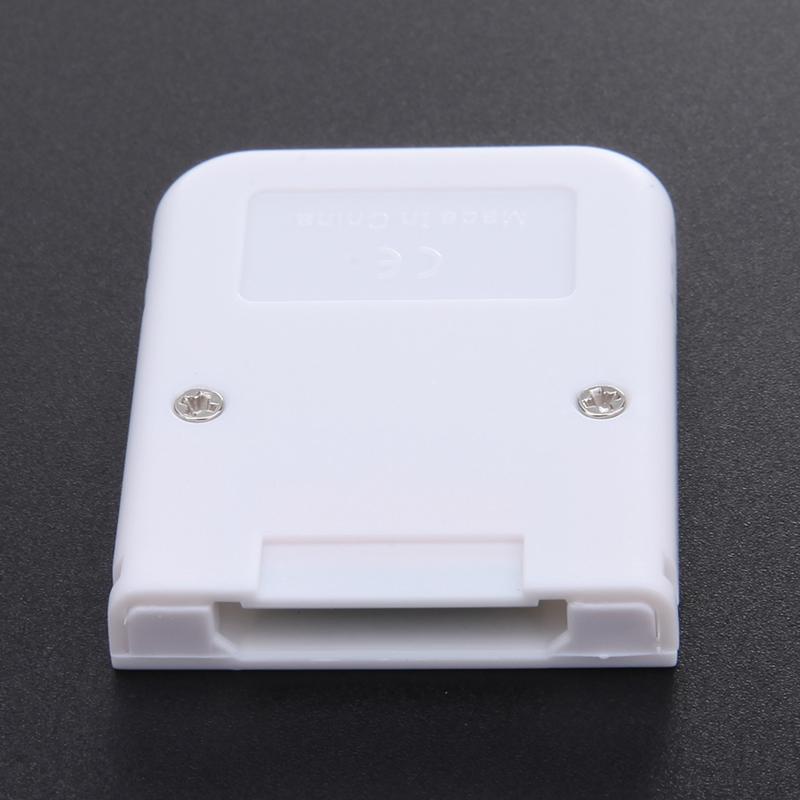 White Memory Card compatible for Wii & Gamecube Console
