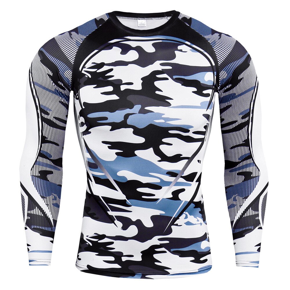 Equipamento térmico frio masculino compressão seca rápida mock ciclismo roupa interior manga longa t camisas