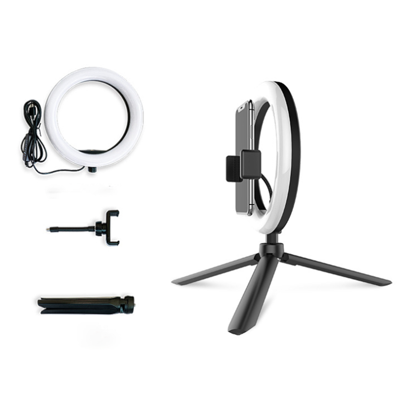 Voor smartphone make-up telefoon 1 set fotografie foto led ringlamp flitslicht 8 inch 150cm vulringlicht met statief