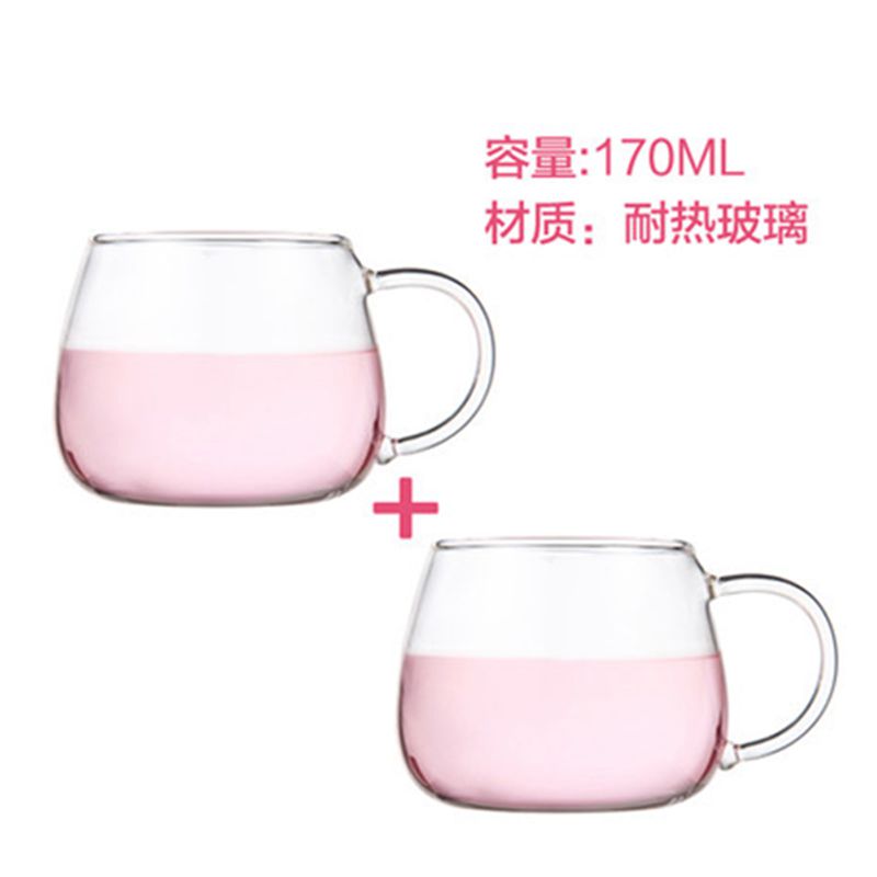 Varmebestandig glas te kaffe kopper kinesiske klare glas te krus med håndtag. ideel som glas tekopper med moderne håndtag