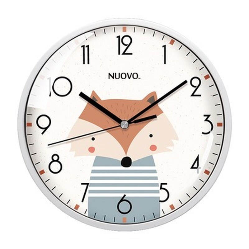 Relojes de pared para decoración del hogar, reloj digital moderno para sala de estar, adorno de pared: 8-inch fox