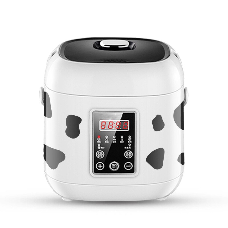 Multifunksjon 2l mini riskoker 220v 400w smarthus kjøkken elektrisk matte dampkoker 24h avtale til 1-3 personer