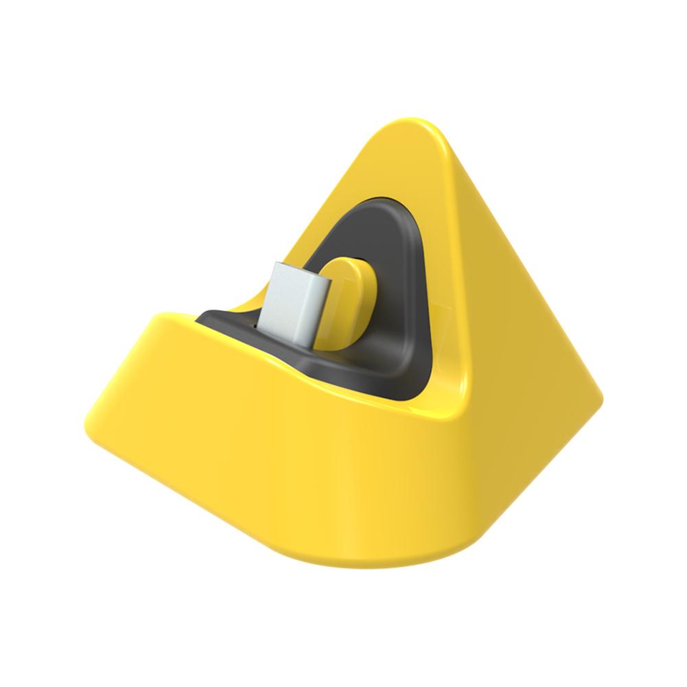 Draagbare Type-C Charger Stand voor Nintendo Schakelaar Lite Opladen Beugel Driehoek Universal Gaming Machine Base voor Schakelaar Lite: Yellow