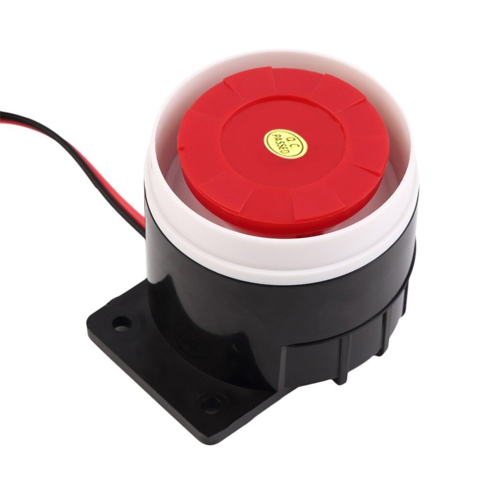 120db sirene alarm rød kablet alarmsystem højttaler  dc 9v indendørs sirene holdbar mini horn sirene til sikkerhed i hjemmet