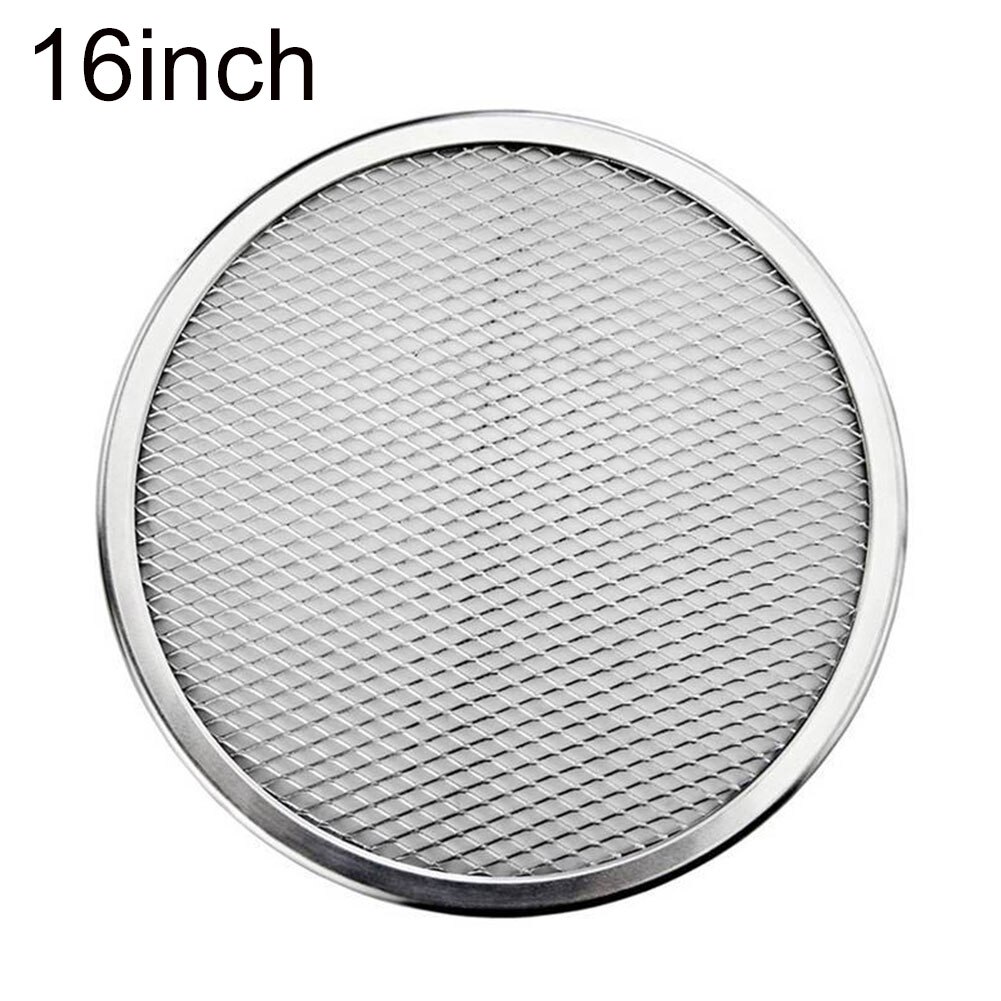 Thickened Pizza Net Plate 16/18/22 inch Aluminum Pizza Screen Baking Plate Pizza Drying Pizza Net Baking Die: 16