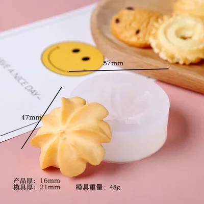 Stampo per biscotti strumento di cottura in silicone accessori per la cottura fai da te strumenti per la decorazione di torte stampi per torta al cioccolato stampo per candele creativo pasticceria: marrone