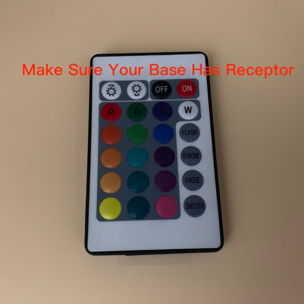 3D LED Nachtlampje Lamp Crack Base Gloeiende USB Kabel Touch Sensor 7 Kleur Veranderende Batterij Aangedreven Afstandsbediening Base prijs: remote only