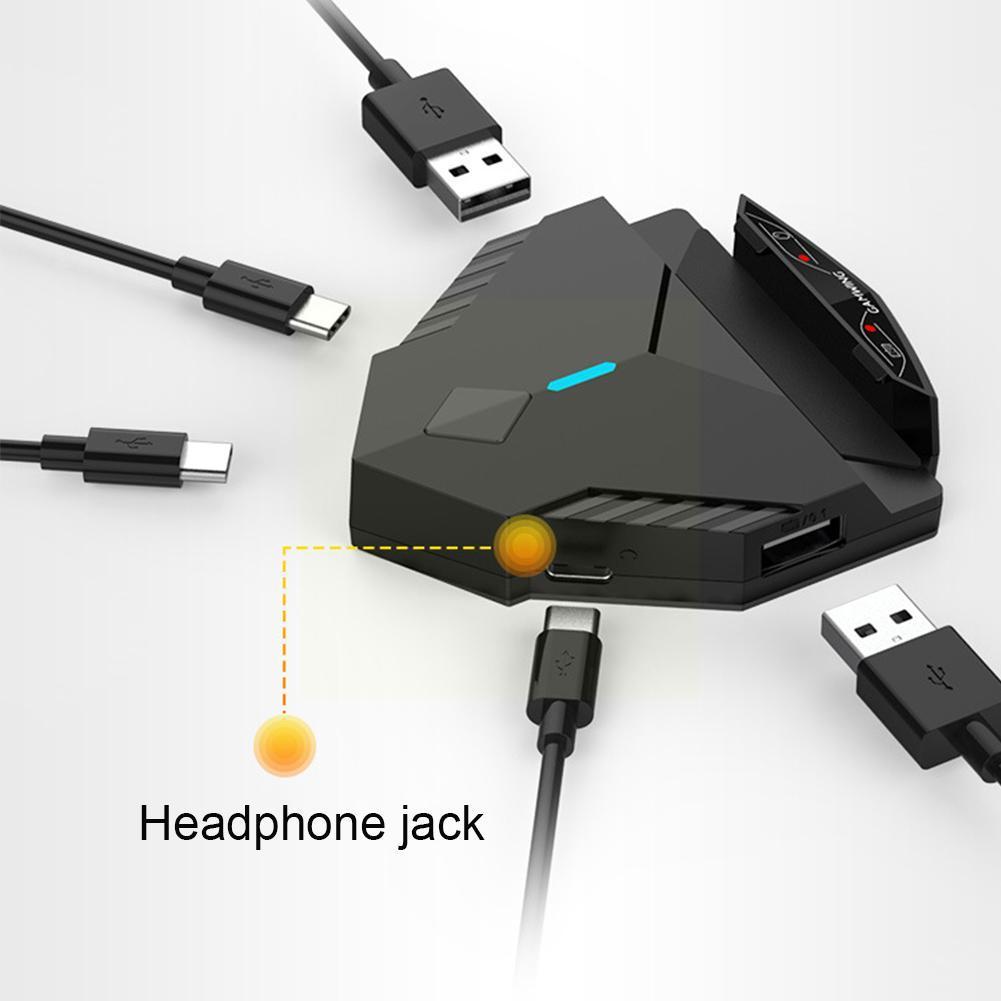 The lingzha 2 pro bluetooth wired android tablet phone keyboard for android and tablet converter is suitable for adapters for mobile phones and mice ( h2 x 0).