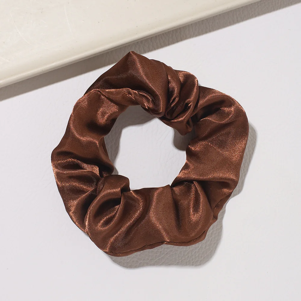 4/6 pçs de seda grandes scrunchies borracha laços de cabelo goma elásticos rabo de cavalo titular para mulheres meninas faixas de cabelo para mulher: Rosa