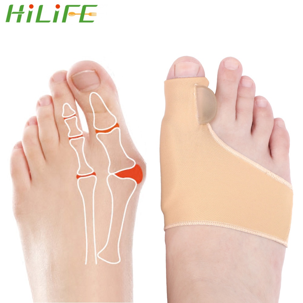 Hilife Hallux Valgus Correctie Bunion Corrector Sokken Voet Straightener Toe Separator Twee Size Richter Pedicure Duim Orthese